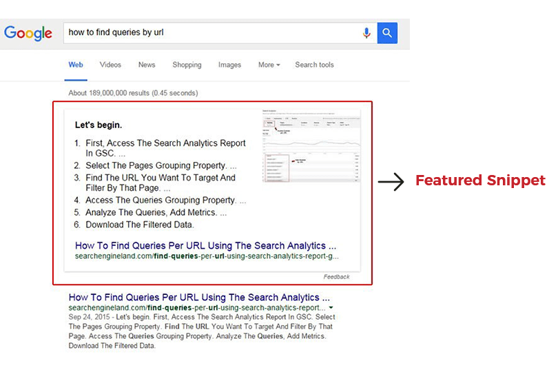 Featured Snippet