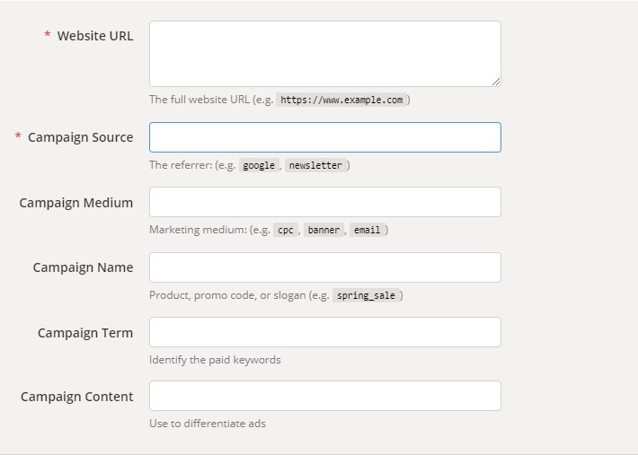 UTM Parameters can be added easily through Campaign URL Builder in Google Analytics.